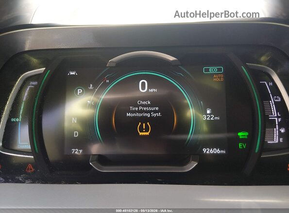 KMHC05LC4LU212540 2020 HYUNDAI IONIQ HYBRID White Հետևի նստատեղերի տեսք