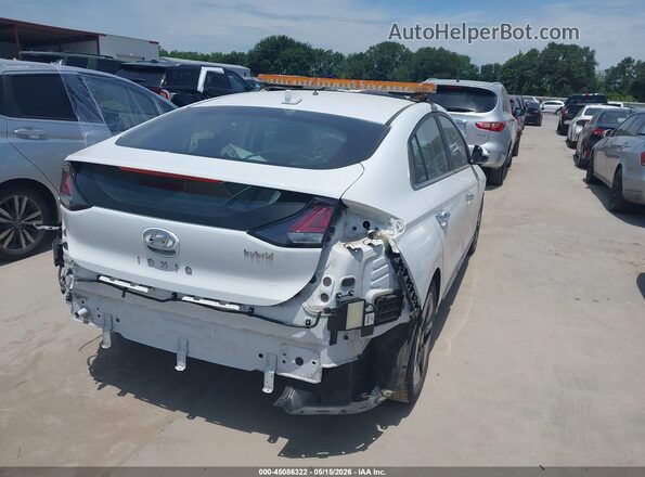 KMHC05LC5NU269137 2022 HYUNDAI IONIQ HYBRID White Задня права чверть
