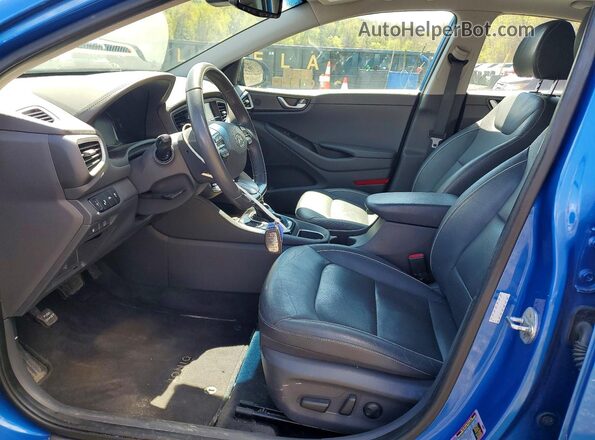 KMHC05LC6HU030667 2017 HYUNDAI IONIQ Blue Widok wnętrza z przodu