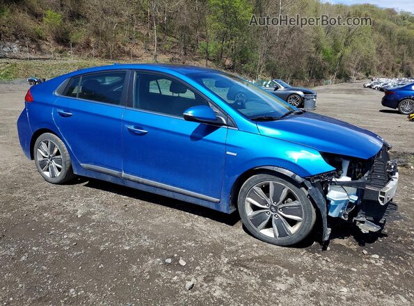 KMHC05LC6HU030667 2017 HYUNDAI IONIQ Blue Przód prawy
