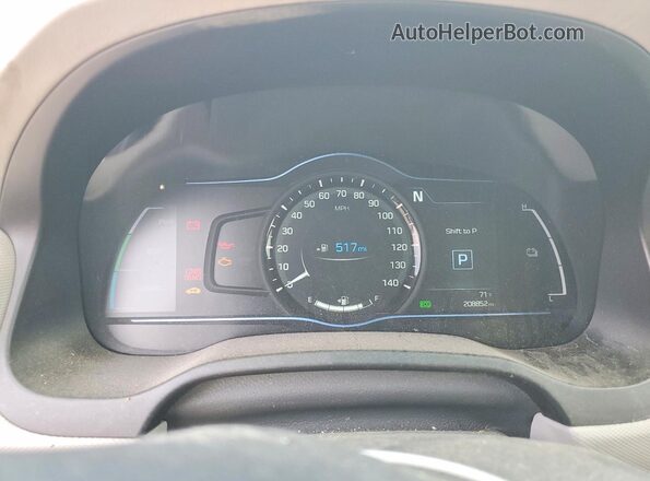 KMHC05LC7JU063540 2018 HYUNDAI IONIQ Silver ხელსაწყოთა პანელის ხედი