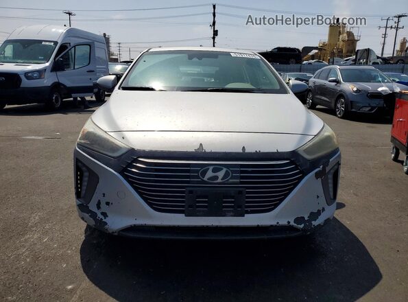 KMHC05LC7JU063540 2018 HYUNDAI IONIQ Silver წინა ხედი