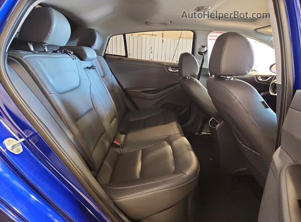 KMHC05LC7KU110535 2019 HYUNDAI IONIQ Blue Widok tylnych siedzeń