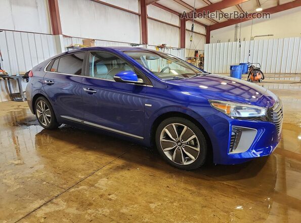 KMHC05LC7KU110535 2019 HYUNDAI IONIQ Blue Przód prawy