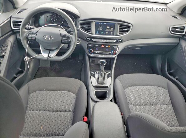 KMHC65LC0JU076337 2018 HYUNDAI IONIQ White წინა პანელის ხედი