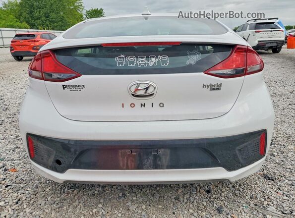 KMHC65LC0JU076337 2018 HYUNDAI IONIQ White უკანა ხედი