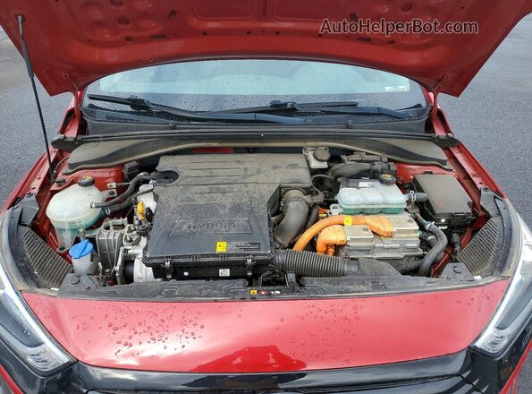 KMHC65LC0KU170574 2019 HYUNDAI IONIQ Red Вид задньої частини салону