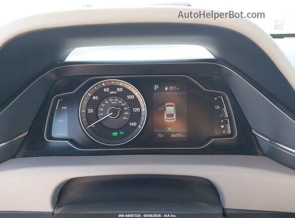 KMHC65LC0LU220357 2020 HYUNDAI IONIQ HYBRID White Հետևի նստատեղերի տեսք