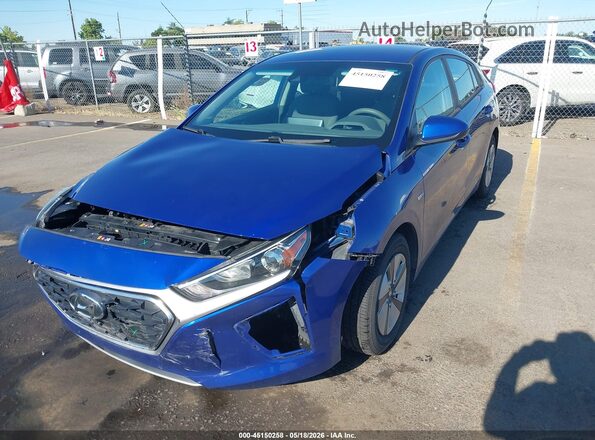 KMHC65LC1LU228807 2020 HYUNDAI IONIQ HYBRID Синий Передняя левая четверть