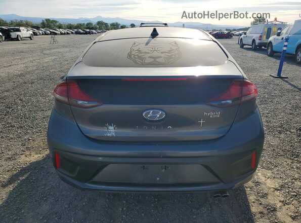 KMHC65LC2HU024573 2017 HYUNDAI IONIQ Charcoal Widok z tyłu