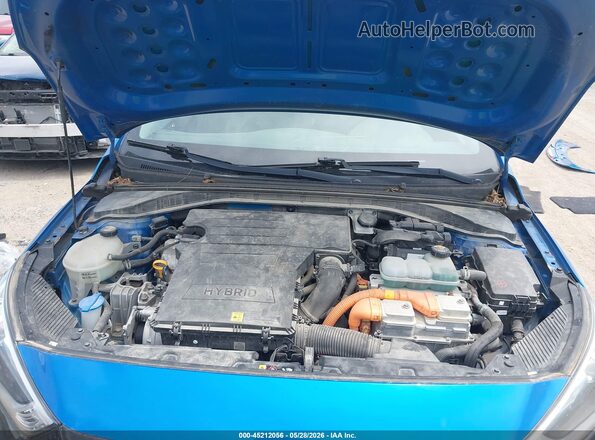 KMHC65LC3JU072833 2018 HYUNDAI IONIQ HYBRID Blue Widok z tyłu