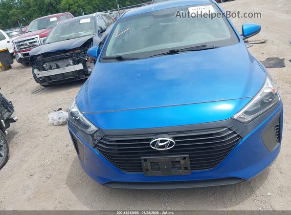 KMHC65LC3JU072833 2018 HYUNDAI IONIQ HYBRID Blue Widok wnętrza z tyłu