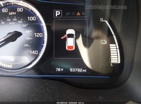 KMHC65LC3JU073657 2018 HYUNDAI IONIQ HYBRID White Вид задніх сидінь
