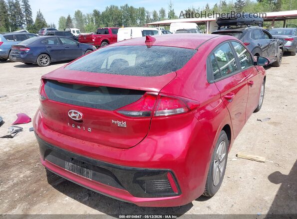 KMHC65LC3KU171024 2019 HYUNDAI IONIQ HYBRID Red უკანა მარჯვენა
