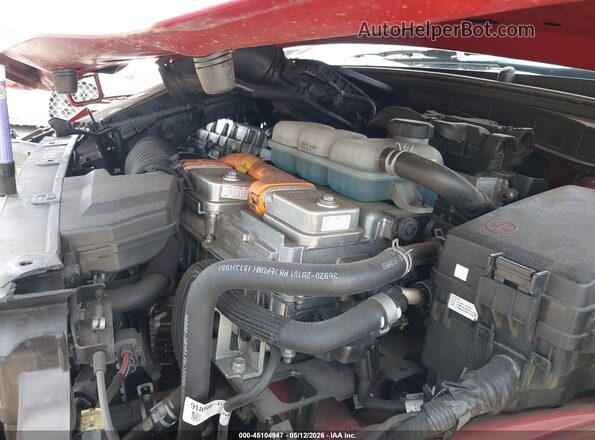 KMHC65LC3KU171024 2019 HYUNDAI IONIQ HYBRID Red უკანა ხედი