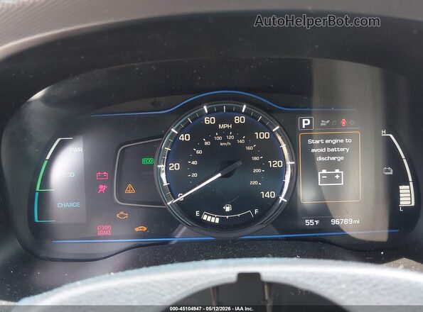 KMHC65LC3KU171024 2019 HYUNDAI IONIQ HYBRID Red უკანა სავარძლების ხედი