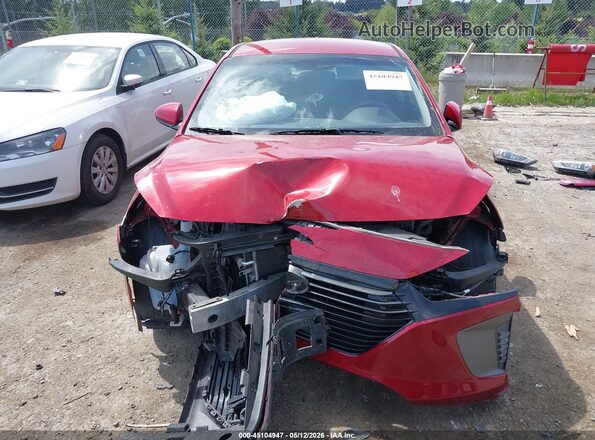 KMHC65LC3KU171024 2019 HYUNDAI IONIQ HYBRID Red უკანა სალონის ხედი