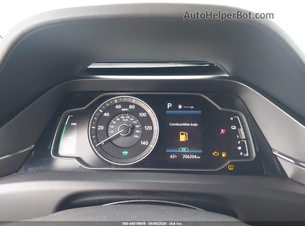KMHC65LC3LU227416 2020 HYUNDAI IONIQ HYBRID Black Հետևի նստատեղերի տեսք