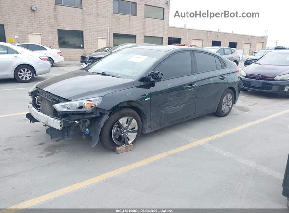 KMHC65LC3LU227416 2020 HYUNDAI IONIQ HYBRID Black Առջևի ձախ երեք քառորդ տեսարան