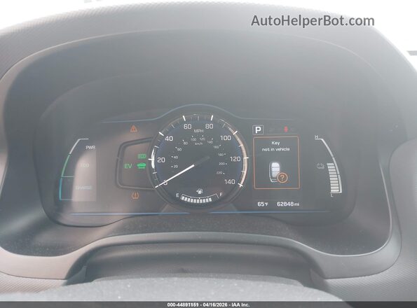 KMHC65LC4JU075644 2018 HYUNDAI IONIQ HYBRID Silver Вид задніх сидінь