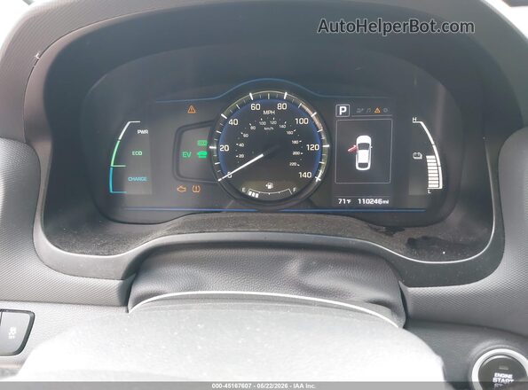 KMHC65LC4JU099569 2018 HYUNDAI IONIQ HYBRID White Widok tylnych siedzeń