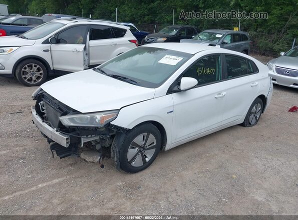 KMHC65LC4JU099569 2018 HYUNDAI IONIQ HYBRID White Przód lewy