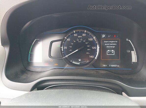 KMHC65LC5JU097586 2018 HYUNDAI IONIQ HYBRID Silver Vista de los asientos traseros