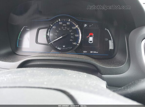 KMHC65LC6JU076214 2018 HYUNDAI IONIQ HYBRID Белый Вид задних сидений