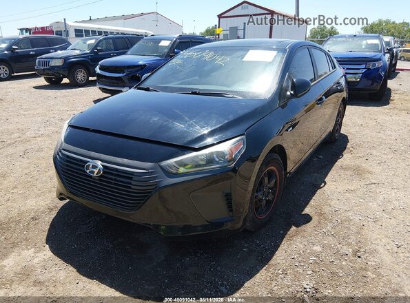 KMHC65LC6KU138048 2019 HYUNDAI IONIQ HYBRID Black Передня ліва чверть