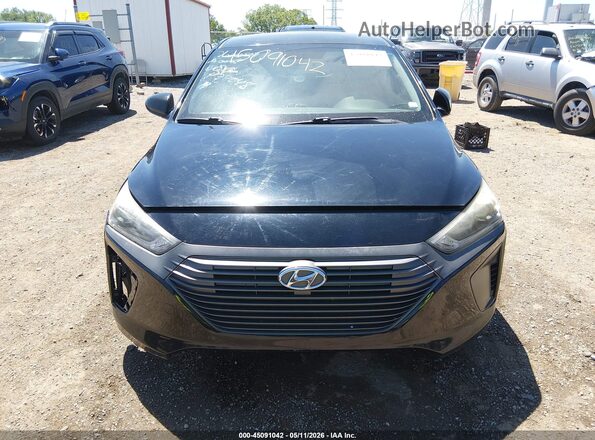 KMHC65LC6KU138048 2019 HYUNDAI IONIQ HYBRID Black Вид панелі приладів