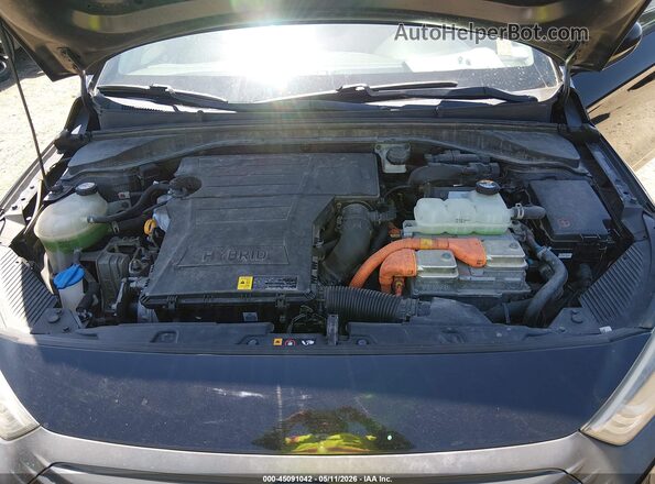 KMHC65LC6KU138048 2019 HYUNDAI IONIQ HYBRID Black Вид ззаду