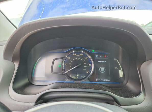 KMHC65LC6KU169705 2019 HYUNDAI IONIQ Blue 