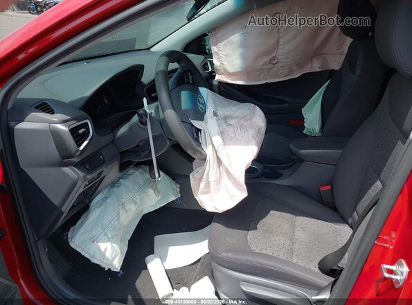 KMHC65LC6KU180672 2019 HYUNDAI IONIQ HYBRID Red Front interior view