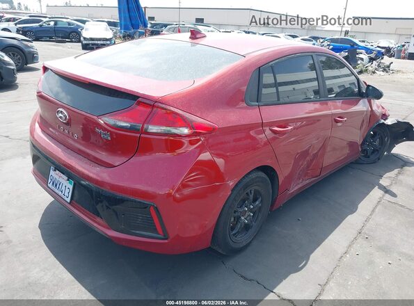 KMHC65LC6KU180672 2019 HYUNDAI IONIQ HYBRID Red Rear right