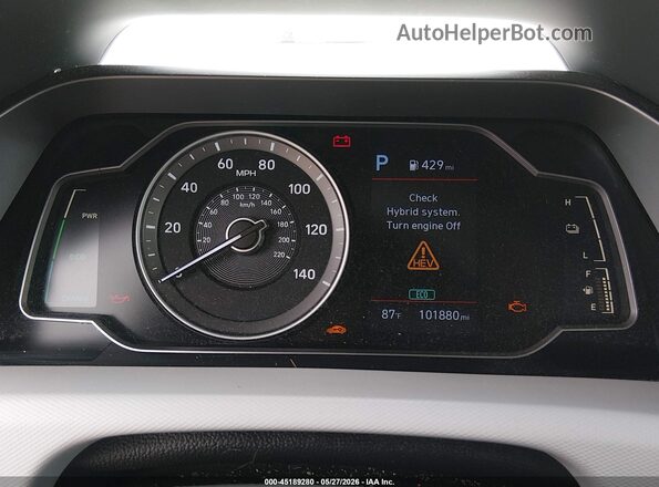 KMHC65LC6LU229371 2020 HYUNDAI IONIQ HYBRID Silver Widok tylnych siedzeń