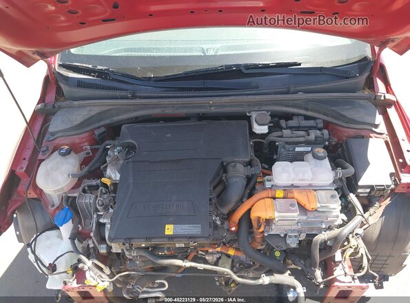 KMHC65LC6NU274930 2022 HYUNDAI IONIQ HYBRID Red Widok z tyłu