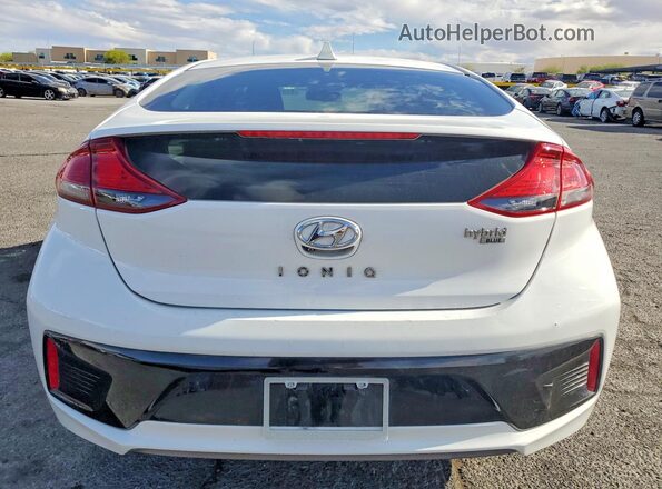 KMHC65LC7HU048030 2017 HYUNDAI IONIQ White უკანა ხედი