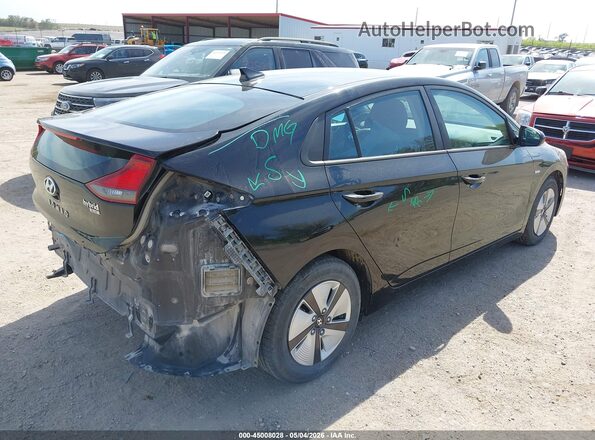 KMHC65LC7JU062371 2018 HYUNDAI IONIQ HYBRID Black Задня права чверть