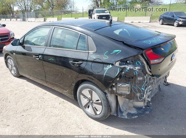 KMHC65LC7JU062371 2018 HYUNDAI IONIQ HYBRID Black Задня ліва чверть