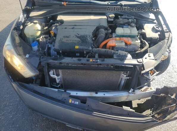 KMHC65LC7JU075315 2018 HYUNDAI IONIQ Gray Widok wnętrza z tyłu