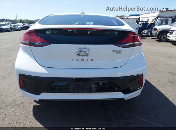 KMHC65LC8JU100285 2018 HYUNDAI IONIQ HYBRID White 