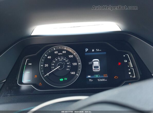 KMHC65LC8MU252846 2021 HYUNDAI IONIQ HYBRID White უკანა სავარძლების ხედი