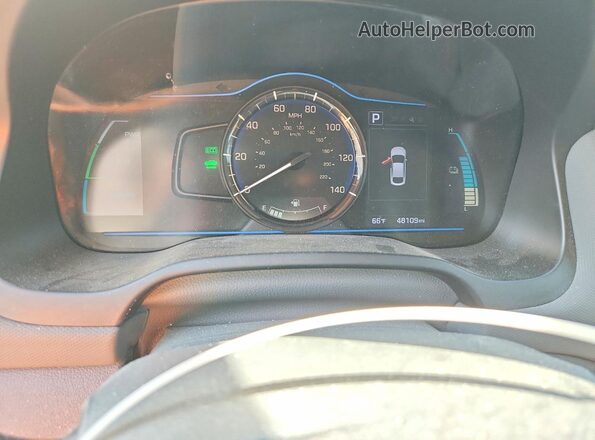 KMHC65LD0KU139026 2019 HYUNDAI IONIQ Black Vista del cuadro de instrumentos