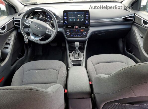 KMHC65LD9LU189201 2020 HYUNDAI IONIQ White Առջևի վահանակի տեսք