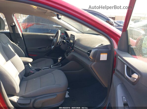 KMHC75LC1LU231851 2020 HYUNDAI IONIQ HYBRID Red Widok wnętrza z przodu