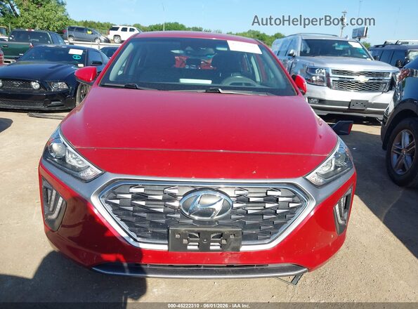 KMHC75LC1LU231851 2020 HYUNDAI IONIQ HYBRID Red Widok wnętrza z tyłu