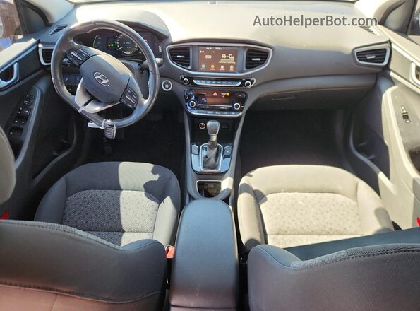 KMHC75LC2HU049194 2017 HYUNDAI IONIQ Black წინა პანელის ხედი