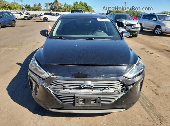 KMHC75LC2HU049194 2017 HYUNDAI IONIQ Black წინა ხედი
