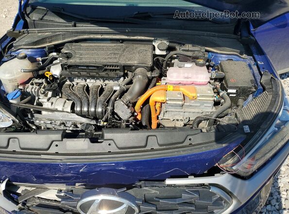 KMHC75LC2LU232605 2020 HYUNDAI IONIQ Синий Вид задней части салона