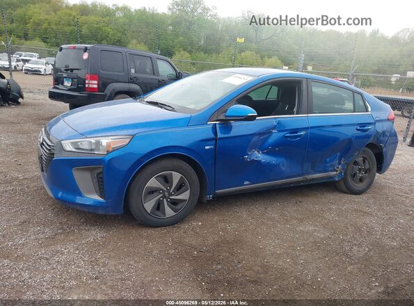 KMHC75LC4JU087905 2018 HYUNDAI IONIQ HYBRID Blue 360 interior view